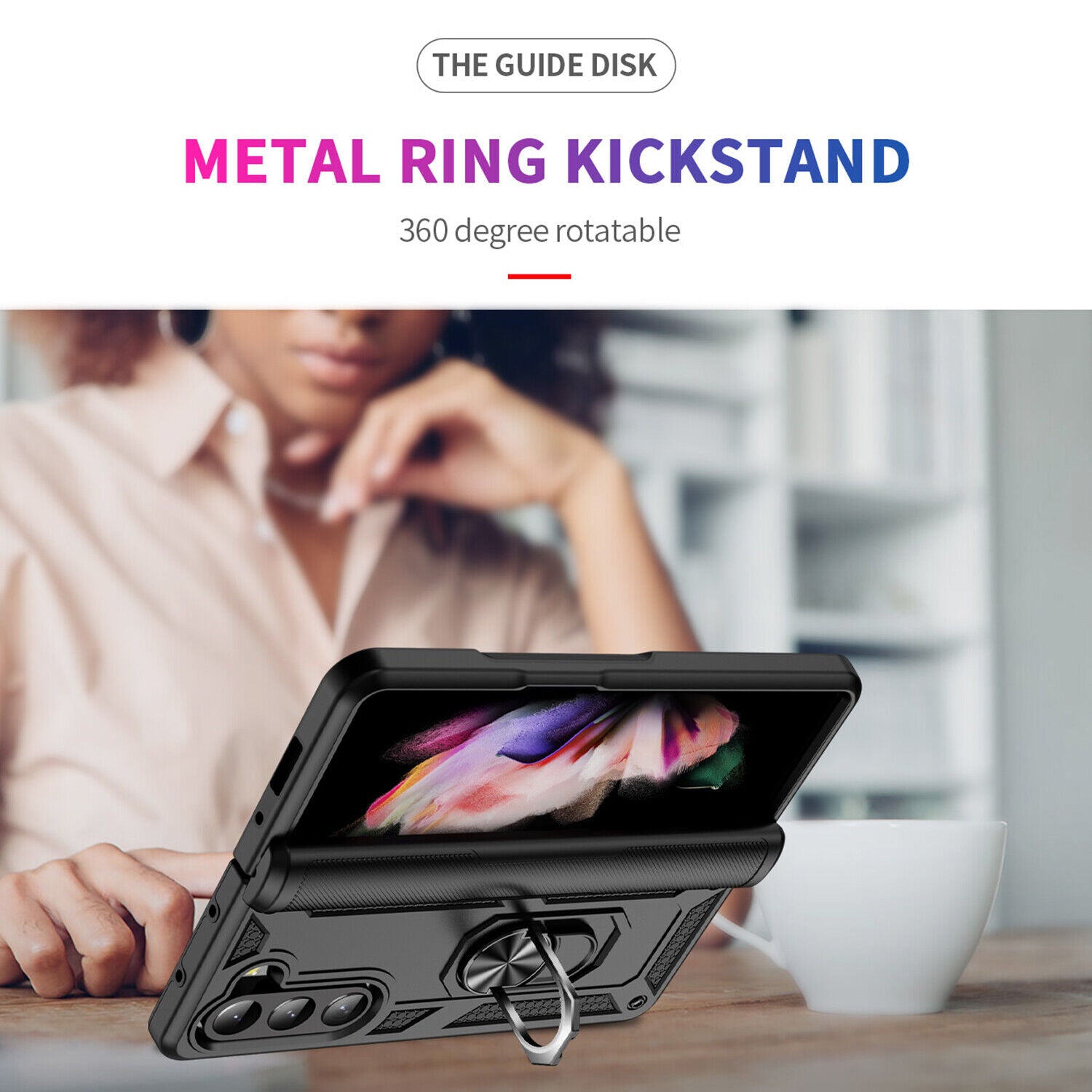 Coque hybride Ring pour Samsung Galaxy Z Fold 6 5G Coque hybride Ring pour Samsung Galaxy Z Fold 6 5G